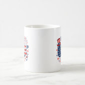 Mug Drapeau américain 4 juillet (Centre)