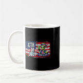Mug Drapeau américain 4 juillet Alien Ufo (Gauche)