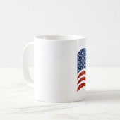 Mug drapeau américain à impression fausse séquence (Devant gauche)