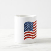 Mug drapeau américain à impression fausse séquence (Centre)