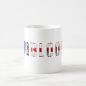 Mug drapeau américain à sang bleu (Centre)