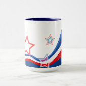 Mug Drapeau américain abstrait (Centre)