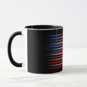 Mug Drapeau américain Abstrait rayé (Gauche)