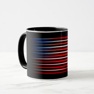 Mug Drapeau américain Abstrait rayé