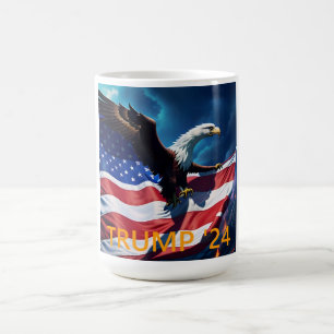 Mug Drapeau Américain Aigle Américain TRUMP 2024