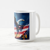 Mug Drapeau américain Aigle TRUMP 2024 (Devant droit)