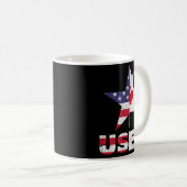 Mug Drapeau américain américain EH Funny Canada (Devant droit)