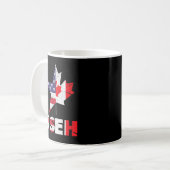 Mug Drapeau américain américain EH Funny Canada (Devant gauche)