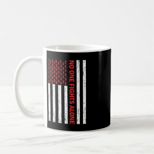 Mug Drapeau américain Aucun corps ne combat seul Sensi (Gauche)