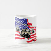 Mug Drapeau américain avec des hélicoptères (Centre)