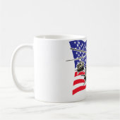 Mug Drapeau américain avec des hélicoptères (Gauche)