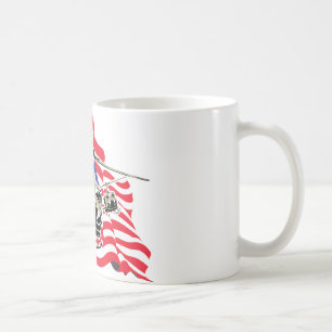 Mug Drapeau américain avec des hélicoptères