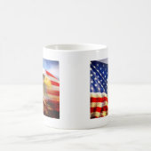 Mug Drapeau américain avec Eagle chauve (Centre)