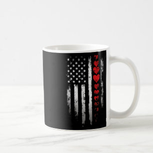 Mug Drapeau Américain Avec La Saint-Valentin Pour Homm