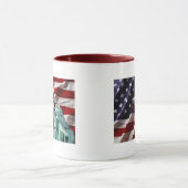 Mug Drapeau américain avec Madame Liberty (Centre)