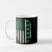 Mug Drapeau Américain Avec Shamrocks Pour St patrick D (Gauche)