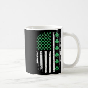 Mug Drapeau Américain Avec Shamrocks Pour St patrick D