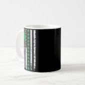 Mug Drapeau américain avec trèfles pour la st patrick (Devant gauche)
