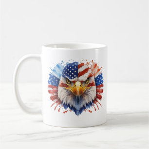 Mug Drapeau américain Bald Eagle