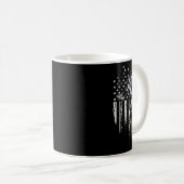 Mug Drapeau Américain Baseball Lanceur Usa Lancement 4 (Devant droit)