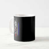 Mug Drapeau Américain Baseball Lanceur Usa Lancement 4 (Devant gauche)