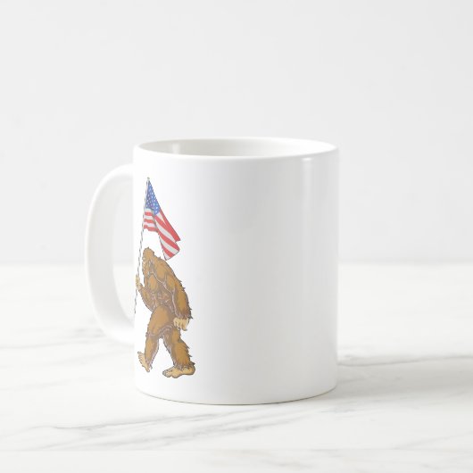 Mug Drapeau américain Bigfoot (Devant gauche)