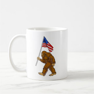Mug Drapeau américain Bigfoot