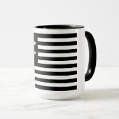 Mug Drapeau américain Black Star-Spangled Banner (Devant droit)