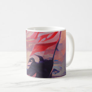 Mug Drapeau américain brandissant le 4 Juillet Memoria
