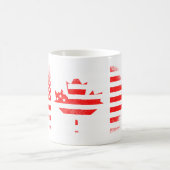 Mug Drapeau américain canadien Canada et conception (Centre)