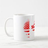 Mug Drapeau américain canadien Canada et conception (Gauche)