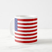 Mug Drapeau américain classique et Cool patriotique (Devant gauche)