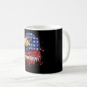 Mug Drapeau américain cool Eagle Art - Drapeau américa (Devant droit)