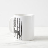 Mug Drapeau Américain & Coonhound (Devant gauche)