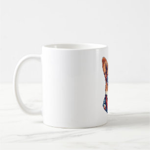 Mug Drapeau américain Corgi Patriotic Chien USA