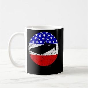 Mug Drapeau américain Cornhole Vintage Rétro Cornhole