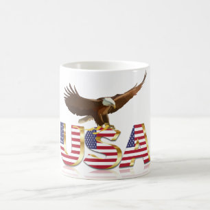 Mug Drapeau américain d'aigle