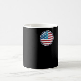 Mug Drapeau américain dans mon coeur - Drapeau américa
