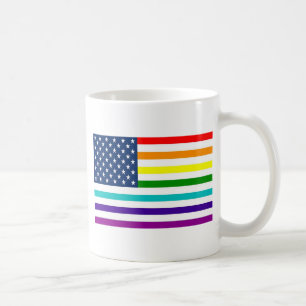 Mug Drapeau américain d'arc-en-ciel