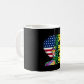 Mug Drapeau américain Dashiki Drapeau noir femmes Inde (Devant gauche)