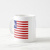 Mug Drapeau américain de 99 % - occupez Wall Street (Devant gauche)