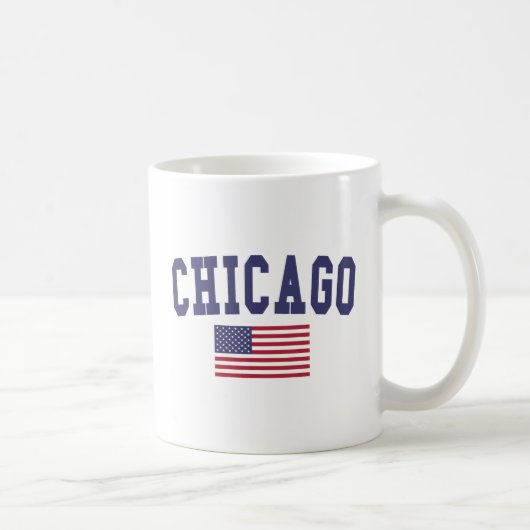 Mug Drapeau américain de Chicago (Droite)