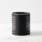 Mug Drapeau américain de Chicago Illinois Skyline (Centre)