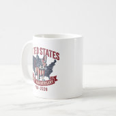 Mug Drapeau américain de chien patriotique 250e annive (Devant gauche)