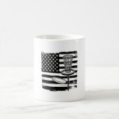 Mug Drapeau américain de Disk Golf (Centre)