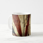 Mug Drapeau américain de fibre de bois americana (Devant gauche)