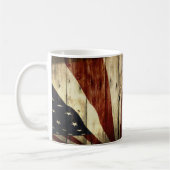 Mug Drapeau américain de fibre de bois americana (Gauche)