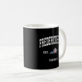 Mug Drapeau américain de Fredericksburg Virginie (Devant droit)