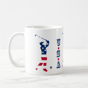 Mug Drapeau américain de golf