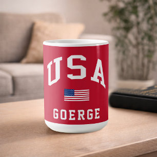 Mug Drapeau américain de la fête de l'indépendance pat